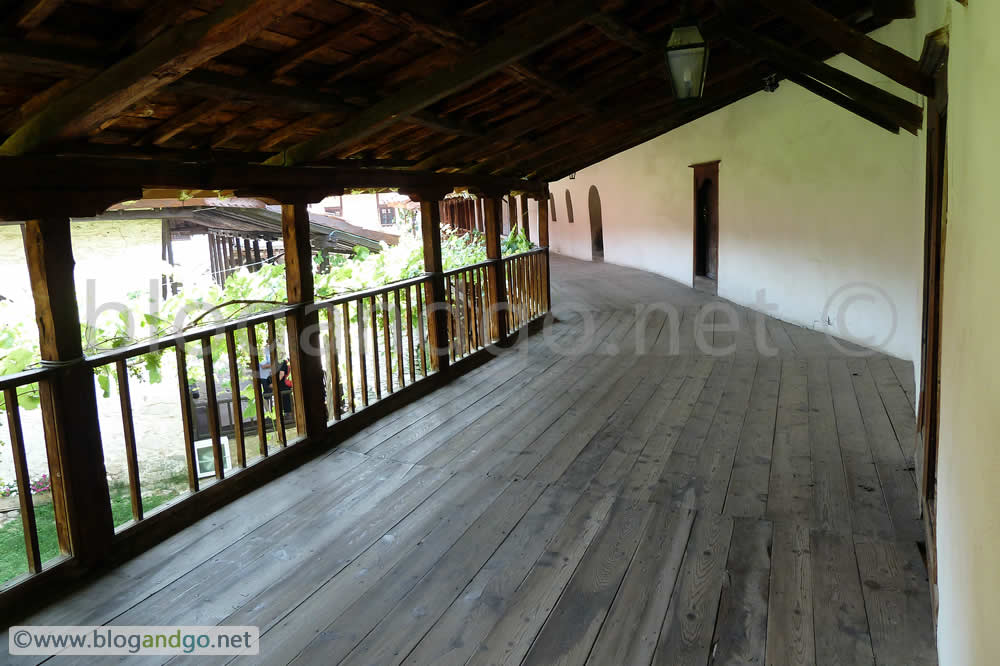 Melnik - Rozhen monastery walkway and rooms